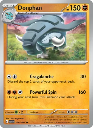 Donphan #049 · Paldean Fates Pokémon card