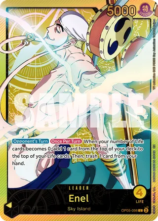 Enel (Sound Loader Vol. 2) #OP05-098-sound-loader-vol-2 · One Piece Promotion Cards One Piece card