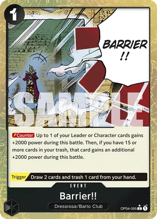 Barrier!! (Premium Card Collection -Best Selection Vol. 2-) #OP04-095-premium-card-collection-best-selection-vol-2 · One Piece Promotion Cards One Piece card