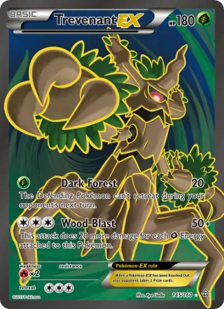 Trevenant EX #145 · Primal Clash Pokémon card