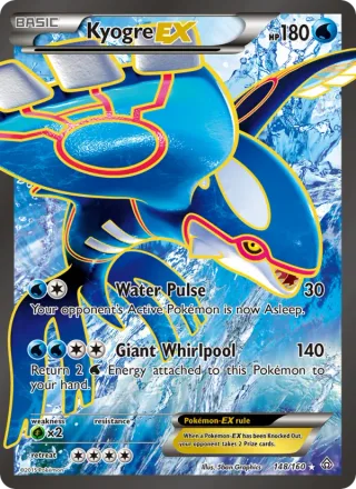 Kyogre EX #148 · Primal Clash Pokémon card