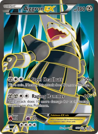 Aggron EX #153 · Primal Clash Pokémon card
