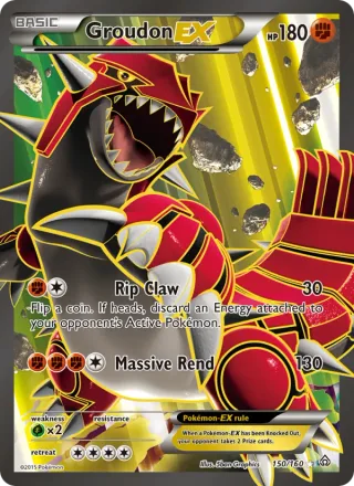 Groudon EX #150 · Primal Clash Pokémon card