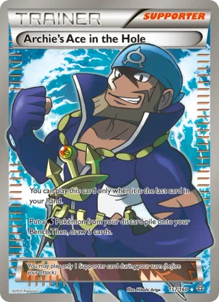 Archie's Ace in the Hole #157 · Primal Clash Pokémon card