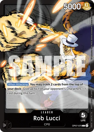 Rob Lucci #OP07-079 · 500 Years in the Future One Piece card