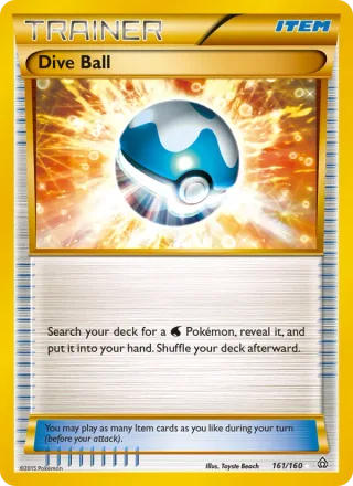 Dive Ball #161 · Primal Clash Pokémon card
