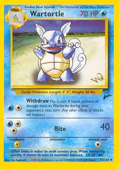 Wartortle [W Stamped] full card art