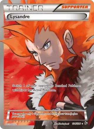 Lysandre #104 · Flashfire Pokémon card