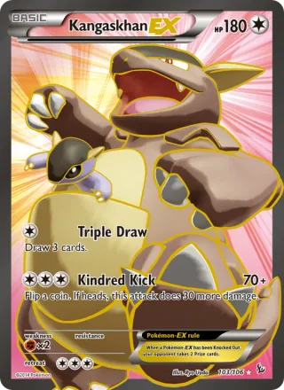 Kangaskhan EX #103 · Flashfire Pokémon card
