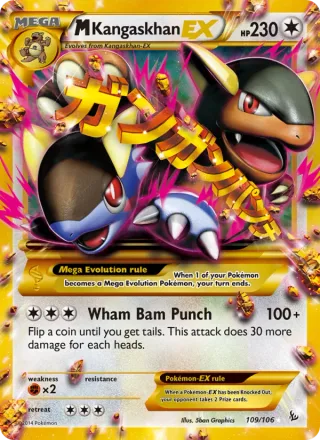 M Kangaskhan EX #109 · Flashfire Pokémon card