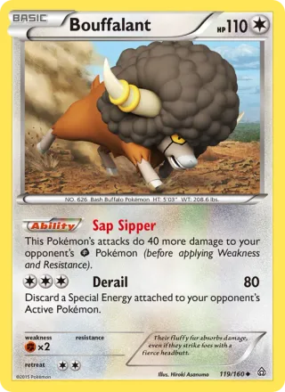 Bouffalant #119 · Primal Clash Pokémon card