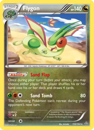 Flygon #110 · Primal Clash Pokémon card