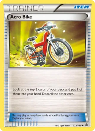 Acro Bike #122 · Primal Clash Pokémon card