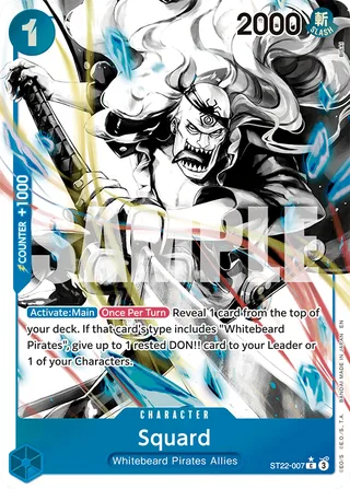 Squard (Parallel) #ST22-007-parallel · ST-22: Starter Deck 22 Ace & Newgate One Piece card