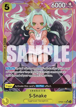 S-Snake (Parallel) #OP08-112-parallel · Two Legends One Piece card