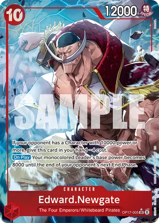 Edward.Newgate (Alternate Art) #OP17-005-alternate-art · The World's Strongest Warriors One Piece card