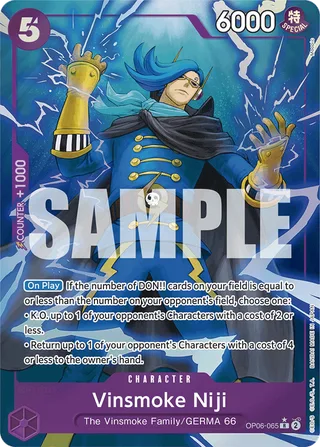 Vinsmoke Niji (Alternate Art) #OP06-065-alternate-art · Premium Booster -The Best- One Piece card