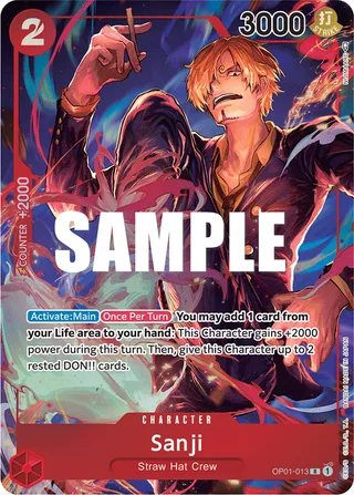 Sanji (Parallel) #OP01-013-parallel · Romance Dawn One Piece card