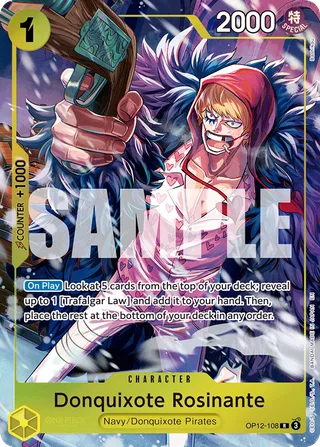 Donquixote Rosinante (Illustration Box Vol.6) #OP12-108-illustration-box-vol-6 · One Piece Promotion Cards One Piece card