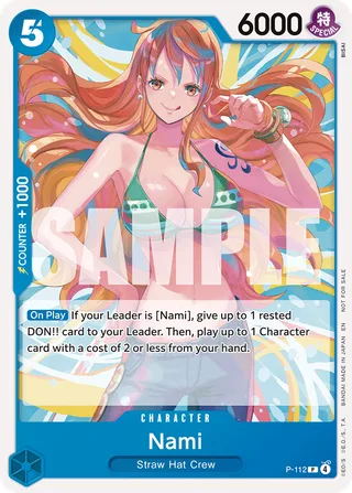 Nami (Heroines Battle Pack) #P-112-heroines-battle-pack · One Piece Promotion Cards One Piece card