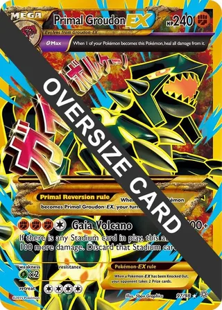 Primal Groudon EX #097 · Jumbo cards Pokémon card