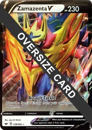 Zamazenta V #139 · Jumbo cards Pokémon card