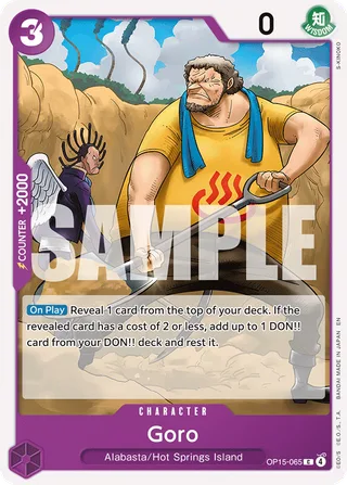 Goro #OP15-065 · Adventure on Kami's Island One Piece card