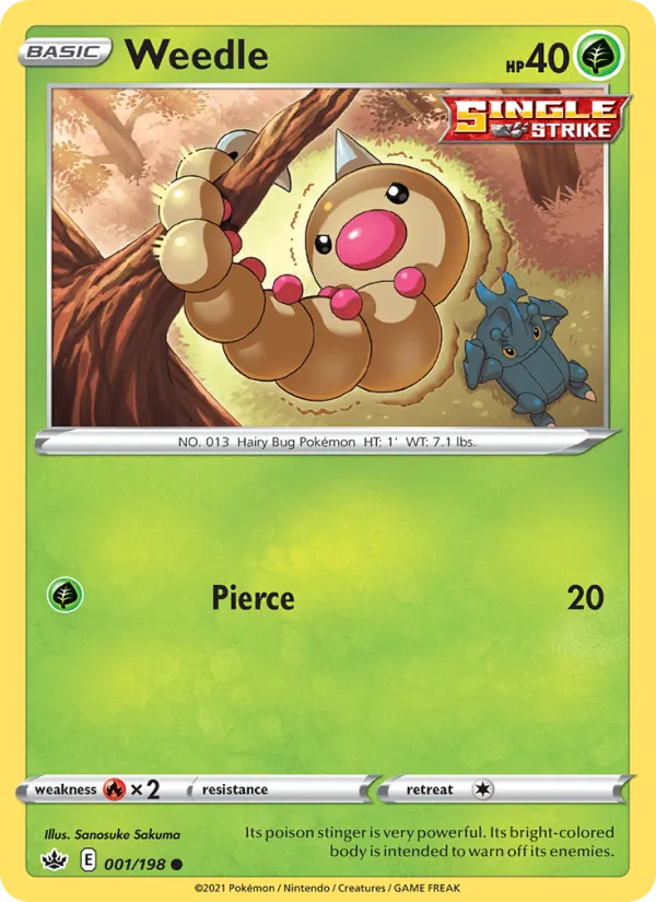 Weedle full card art
