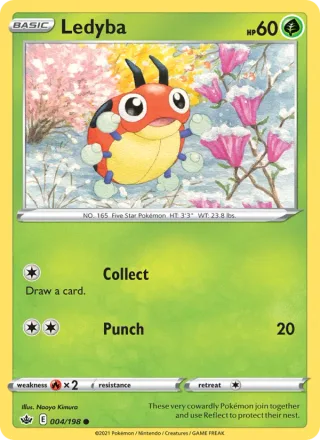 Ledyba #4 · Chilling Reign Pokémon card