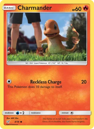 Charmander #4 · Detective Pikachu Pokémon card