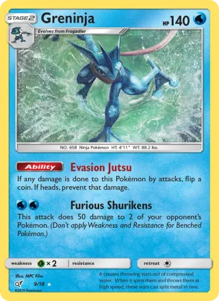 Greninja #9 · Detective Pikachu Pokémon card