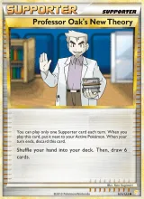 Professor Oak's New Theory · HeartGold SoulSilver Pokémon card