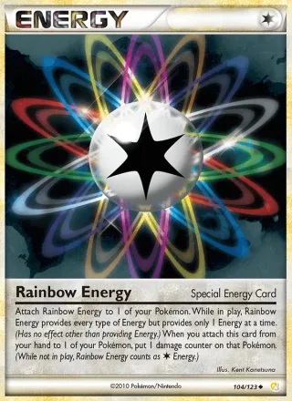 Rainbow Energy #104 · HeartGold SoulSilver Pokémon card