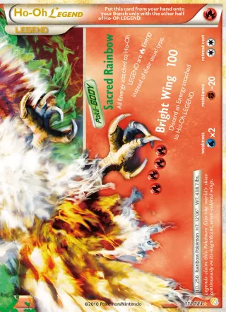 Ho-Oh LEGEND #112 · HeartGold SoulSilver Pokémon card