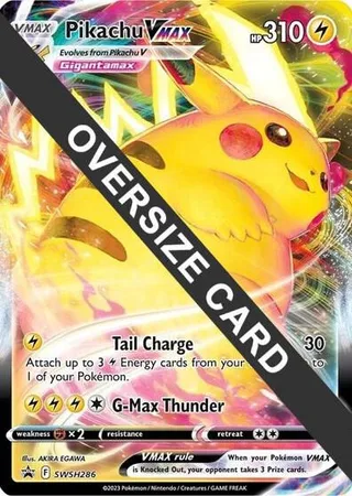Pikachu VMAX - SWSH286 #SWSH286 · Jumbo cards Pokémon card