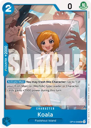 Koala #OP14-046 · The Azure Sea's Seven One Piece card
