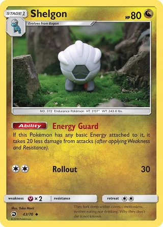 Shelgon #43 · Dragon Majesty Pokémon card