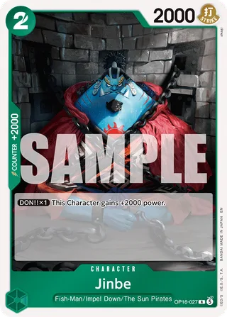 Jinbe #OP16-027 · The Time of Battle One Piece card