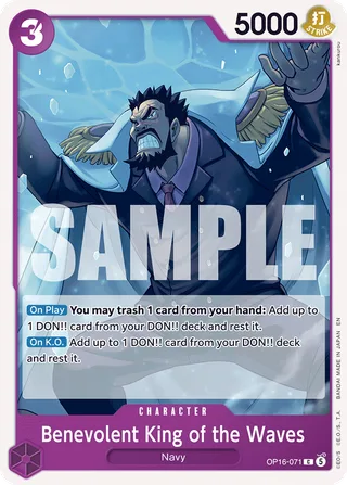 Benevolent King of the Waves #OP16-071 · The Time of Battle Release Event Cards One Piece card