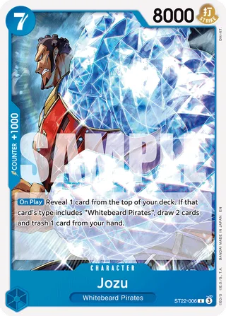 Jozu #ST22-006 · ST-22: Starter Deck 22 Ace & Newgate One Piece card