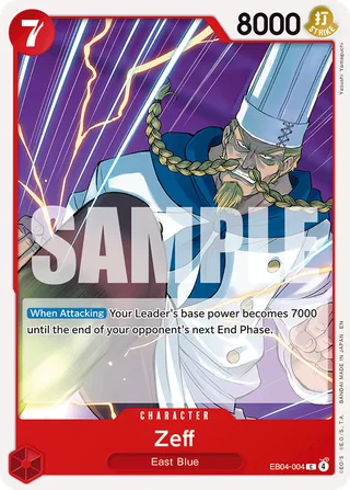 Zeff #EB04-004 · Adventure on Kami's Island One Piece card