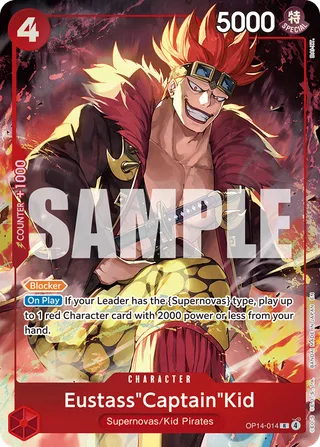 Eustass"Captain"Kid (Dash Pack) #OP14-014-dash-pack · The Azure Sea's Seven One Piece card