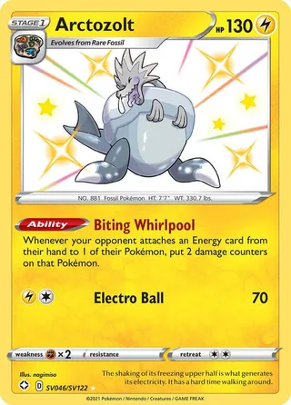 Arctozolt #SV046 · Shining Fates Shiny Vault Pokémon card