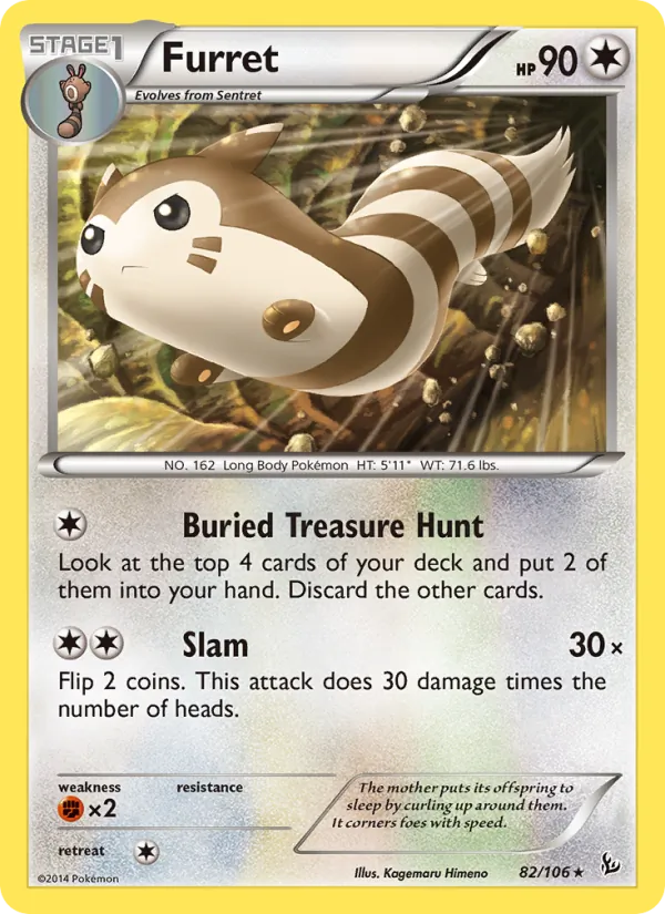 Furret full card art