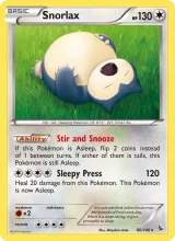 Snorlax · Flashfire Pokémon card