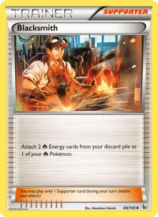Blacksmith #88 · Flashfire Pokémon card