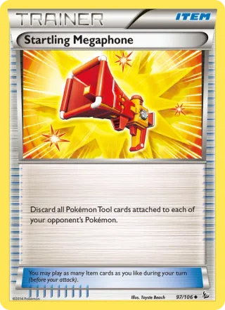Startling Megaphone #97 · Flashfire Pokémon card