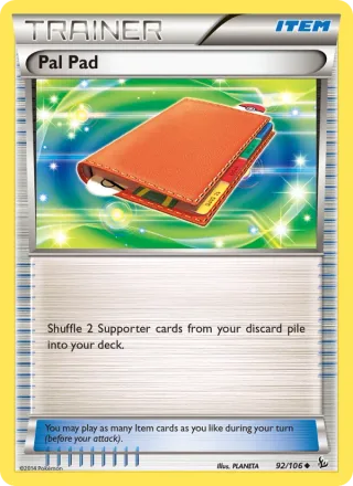 Pal Pad #92 · Flashfire Pokémon card