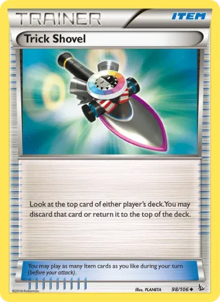 Trick Shovel #98 · Flashfire Pokémon card