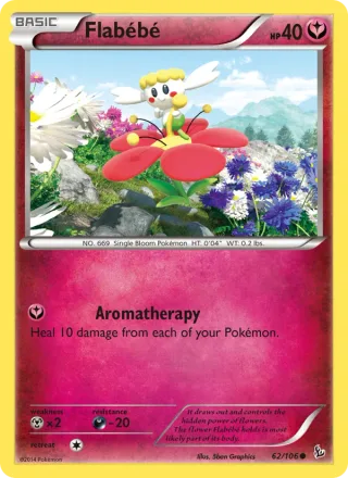 Flabébé #62 · Flashfire Pokémon card